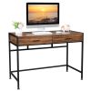 Old Wood Table with Two Small Drawers and Two Large Drawers ,Computer Desk  Used For Study Desk XH