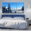 3 Panels Framed Winter Landscape Canvas Wall Art Decor,3 Pieces Mordern Canvas Decoration Painting for Office,Dining room,Living room