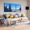 3 Panels Framed Winter Landscape Canvas Wall Art Decor,3 Pieces Mordern Canvas Decoration Painting for Office,Dining room,Living room