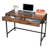 Old Wood Table with Two Small Drawers and Two Large Drawers ,Computer Desk  Used For Study Desk XH
