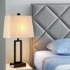 Table Lamp for Bedroom Set of 2 with 2 USB Ports and AC Power Outlet