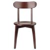 Pauline 2-Pc H-Leg Chair Set; Walnut