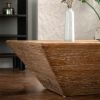 35.43"Vintage Style Ladder-Shaped Coffee Table, for Office, Dining Room and Living Room,Brown