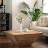 35.43"Vintage Style Ladder-Shaped Coffee Table, for Office, Dining Room and Living Room,Brown