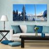 3 Panels Framed Winter Landscape Canvas Wall Art Decor,3 Pieces Mordern Canvas Decoration Painting for Office,Dining room,Living room