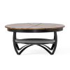 WOODEN & IRON COFFEE TABLE