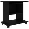 Computer Desk Black 31.5"x19.7"x29.5" Engineered Wood