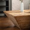 35.43"Vintage Style Ladder-Shaped Coffee Table, for Office, Dining Room and Living Room,Brown