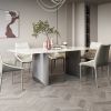 70.9 in Dining Table with Sintered Stone Table Top, Marble Dining Table Modern Kitchen Table for Living Room, Dining Room,Home and Office, White Table