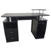 Computer Desk with Drawers Black