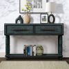 Light Luxury Retro Sofa Table with outlets