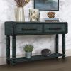 Light Luxury Retro Sofa Table with outlets