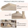 Console Table with 3-Tier Open Storage Spaces And Roman Column Effect Support Legs,Narrow Sofa Entry Table for Living Room