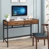 Old Wood Table with Two Small Drawers and Two Large Drawers ,Computer Desk  Used For Study Desk XH