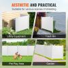 VEVOR Outdoor Privacy Screens, 50" W x 50" H Air Conditioner Fence, Pool Equipment Enclosure, Horizontal Vinyl Privacy Fence