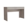 Computer Desk Aberdeen, Two Drawers, Light Gray Finish