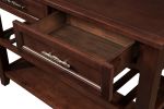 Console Sofa Table with 2 Storage Drawers and 2 Tiers Shelves